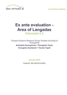 Ex Ante Evaluation - Area of Langadas Deliverable 6.2