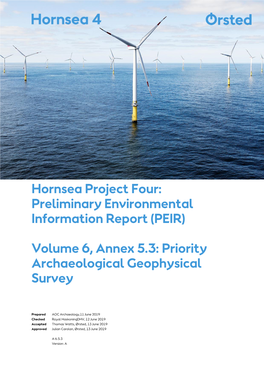 Volume 6, Annex 5.3: Priority Archaeological Geophysical Survey