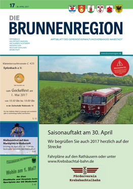 Mitteilungsblatt Brunnenregion 2017 KW17