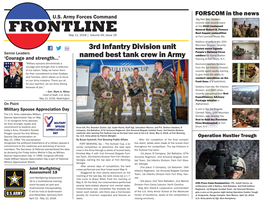 FRONTLINE Best Sapper Competition May 11, 2018 | Volume VIII, Issue 19 at Fort Leonard Wood, Mo