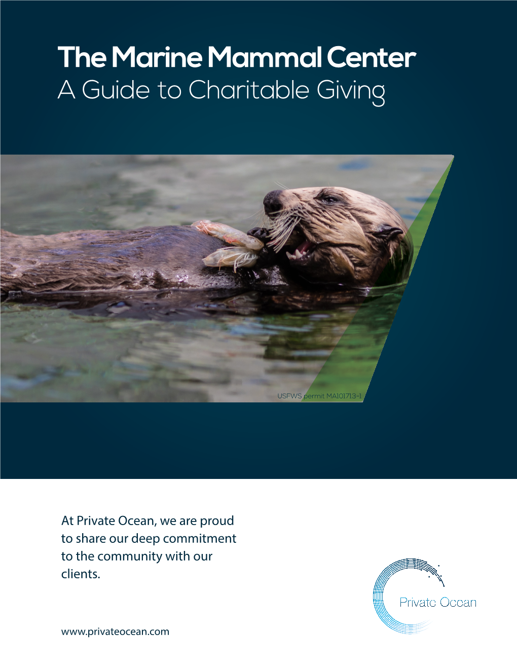 The Marine Mammal Center a Guide to Charitable Giving