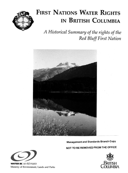 First Nations Water Rights in British Columbia