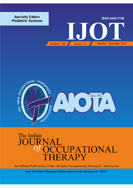 Indian Journal of Occupational Therapy