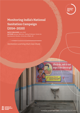 Monitoring India's National Sanitation Campaign (2014–2020)