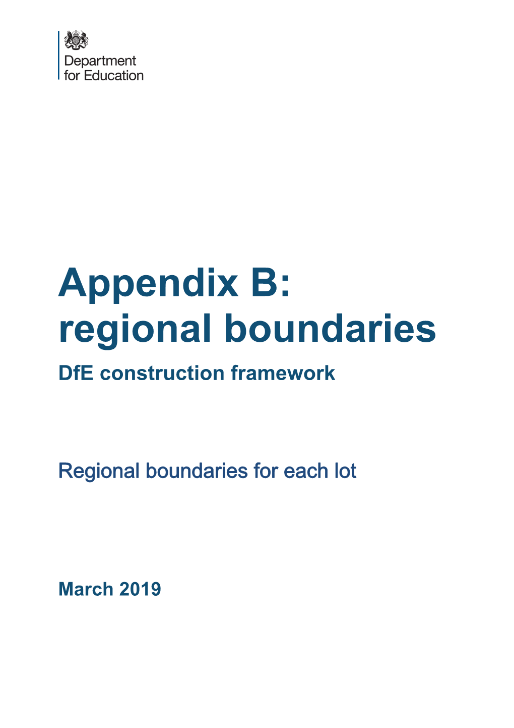 Appendix B Regional Boundaries