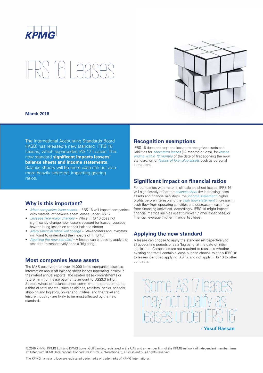 IFRS 16 Leases