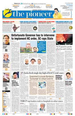 Unfortunate Governor Has to Intervene to Implement HC Order, SC Raps State