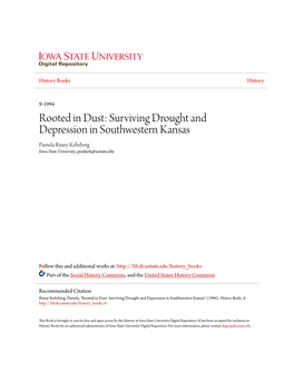 Surviving Drought and Depression in Southwestern Kansas Pamela Riney-Kehrberg Iowa State University, Prinkeh@Iastate.Edu