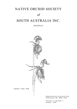 Native Orchid Society South Australia Inc