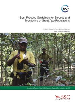 Best Practice Guidelines for Surveys and Monitoring of Great Ape Populations