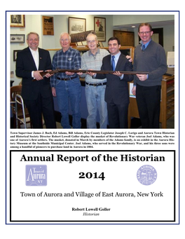 Annual Report of the Historian 2014