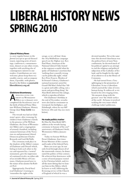 Liberal History News Spring 2010
