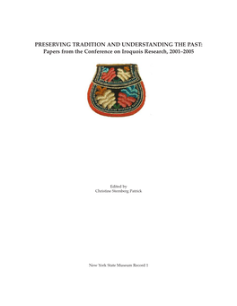 Papers from the Conference on Iroquois Research, 2001–2005