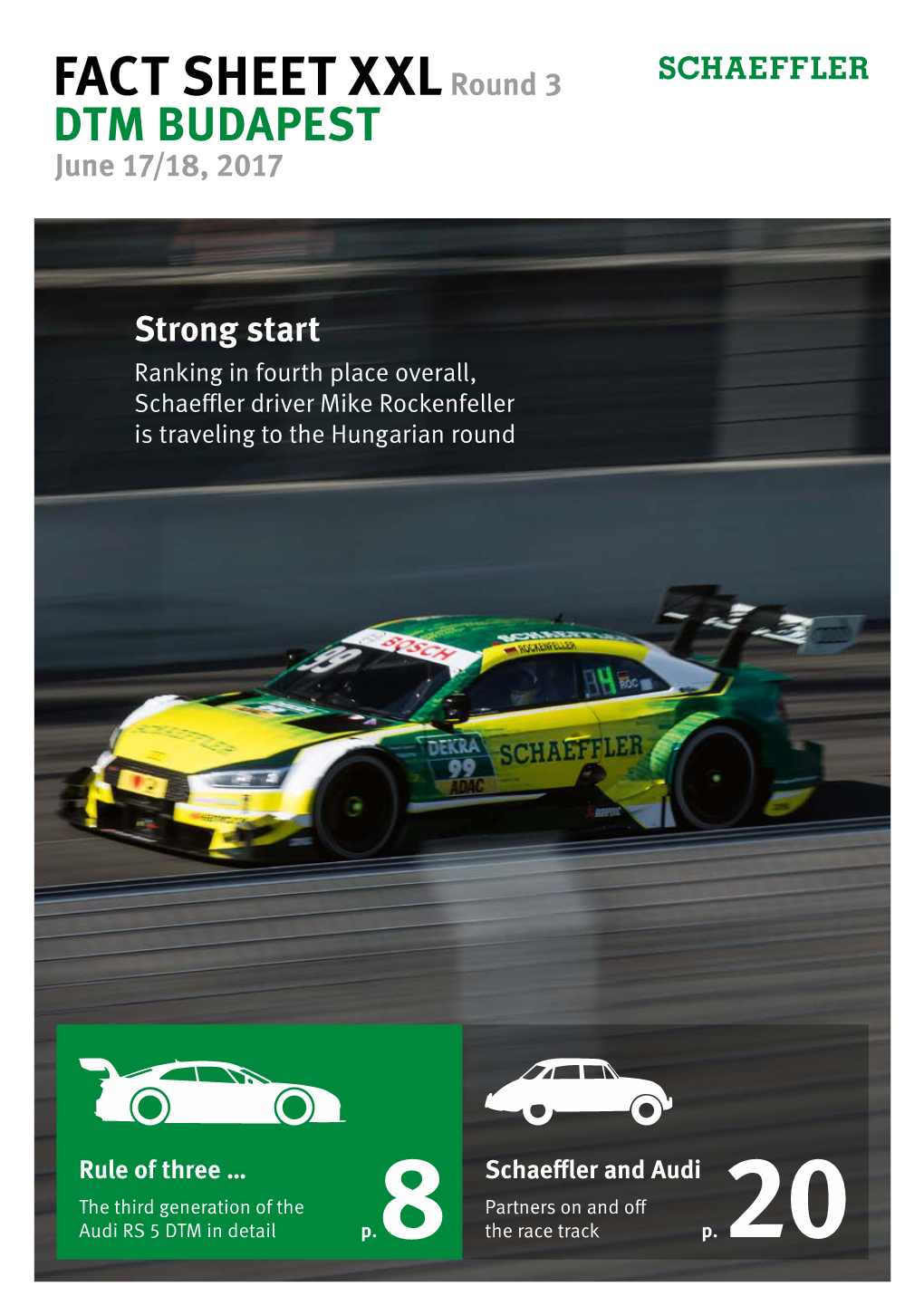 Fact Sheet XXL DTM Budapest June 17/18, 2017