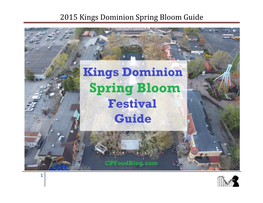 2015 Kings Dominion Spring Bloom Guide