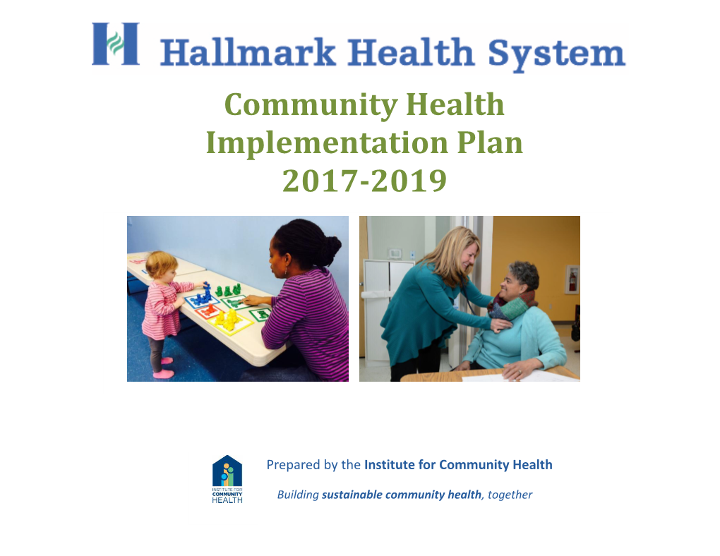 Community Health Implementation Plan 2017-2019