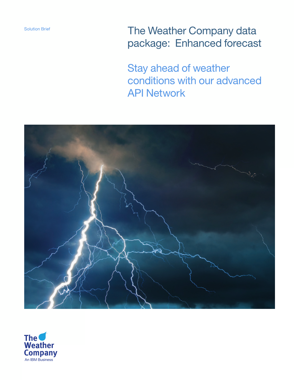 The Weather Company Data Package: Enhanced Forecast