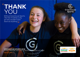To See Greenhouse Sports Latest Impact Report