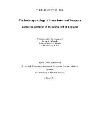 The Landscape Ecology of Brown Hares and European Rabbits In