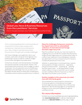 Global Law, News & Business Resources from the Lexisnexis