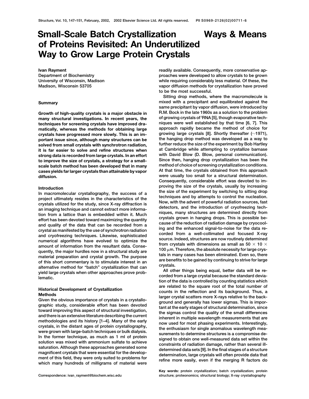 Ways & Means Small-Scale Batch