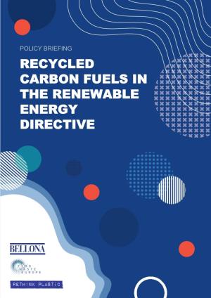 Recycled Carbon Fuels in the Renewable Energy Directive Introduction