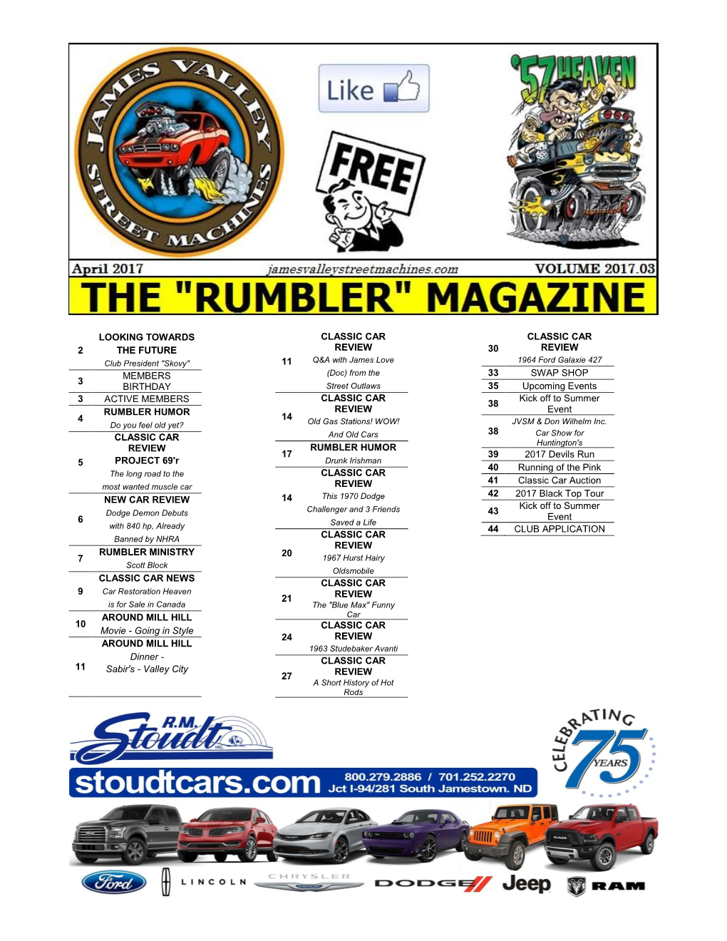 Jamestown Classic Car Club “RUMBLER”