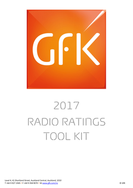 2017 Radio Ratings Tool Kit