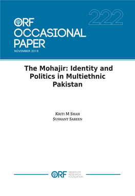 The Mohajir: Identity and Politics in Multiethnic Pakistan