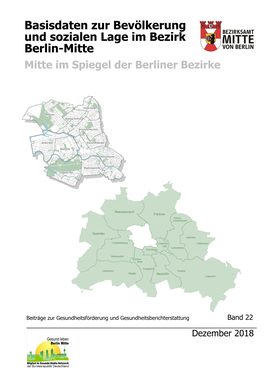 Basisdaten Zur Bevölkerung Und Sozialen Lage Im Bezirk Berlin-Mitte Mitte Im Spiegel Der Berliner Bezirke