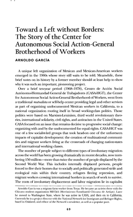 The Story of the Center for Autonomous Social Action ....General Brotherhood of Workers