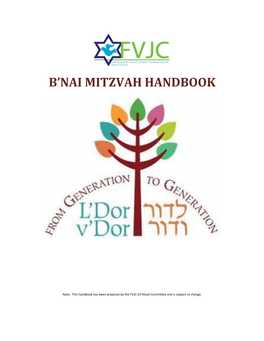 B'nai Mitzvah Handbook