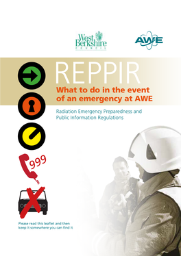 AWE REPPIR Public Information Leaflet