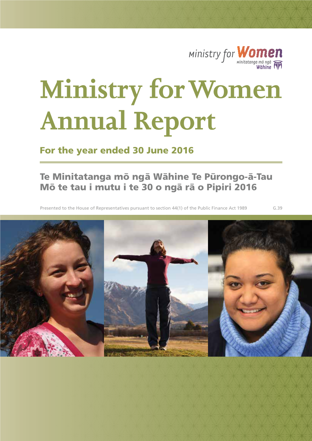 Ministry for Women Annual Report