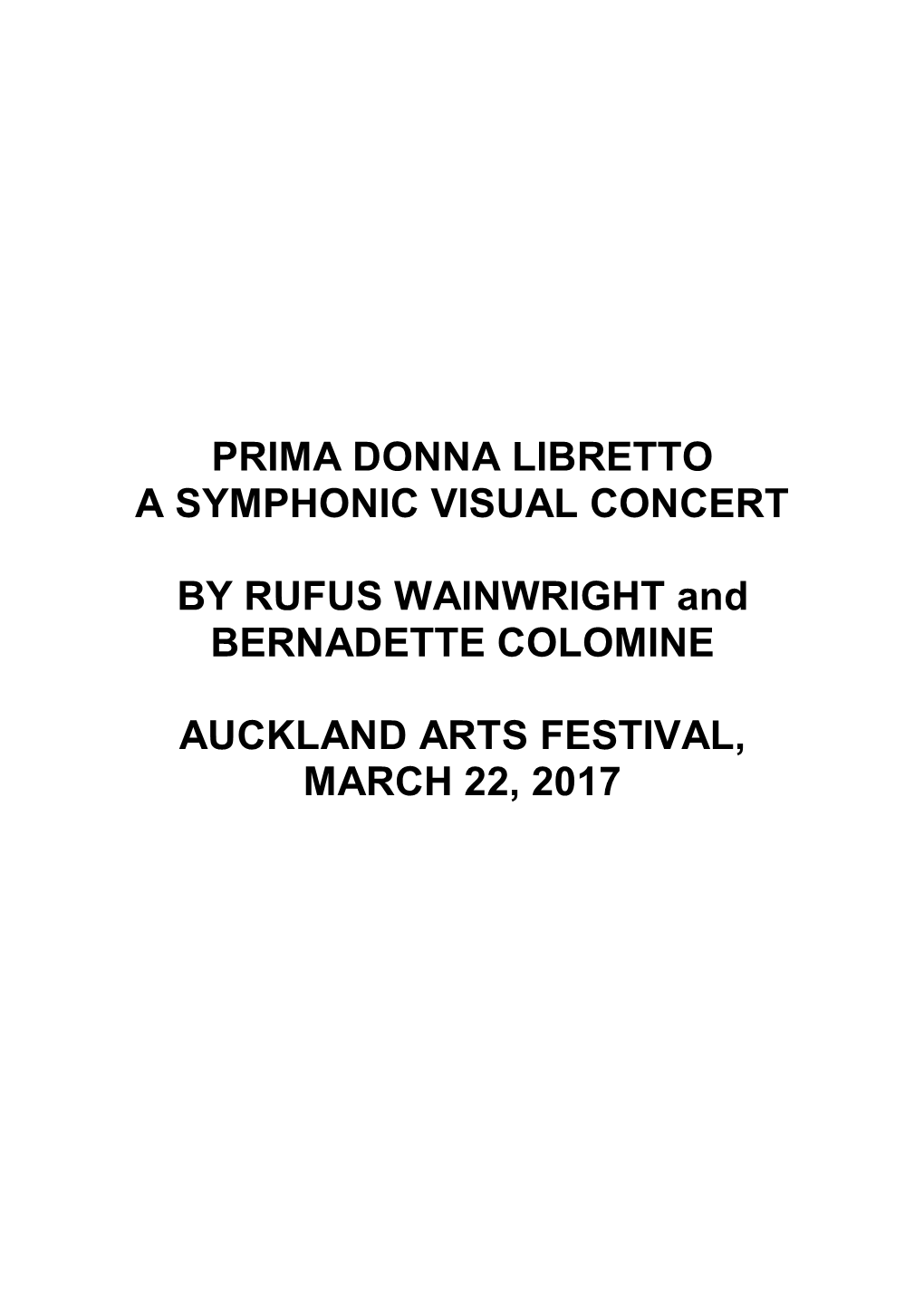 Download the Prima Donna Libretto