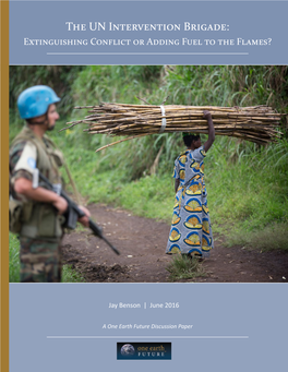 The UN Intervention Brigade: Extinguishing Conflict Or Adding Fuel to the Flames?