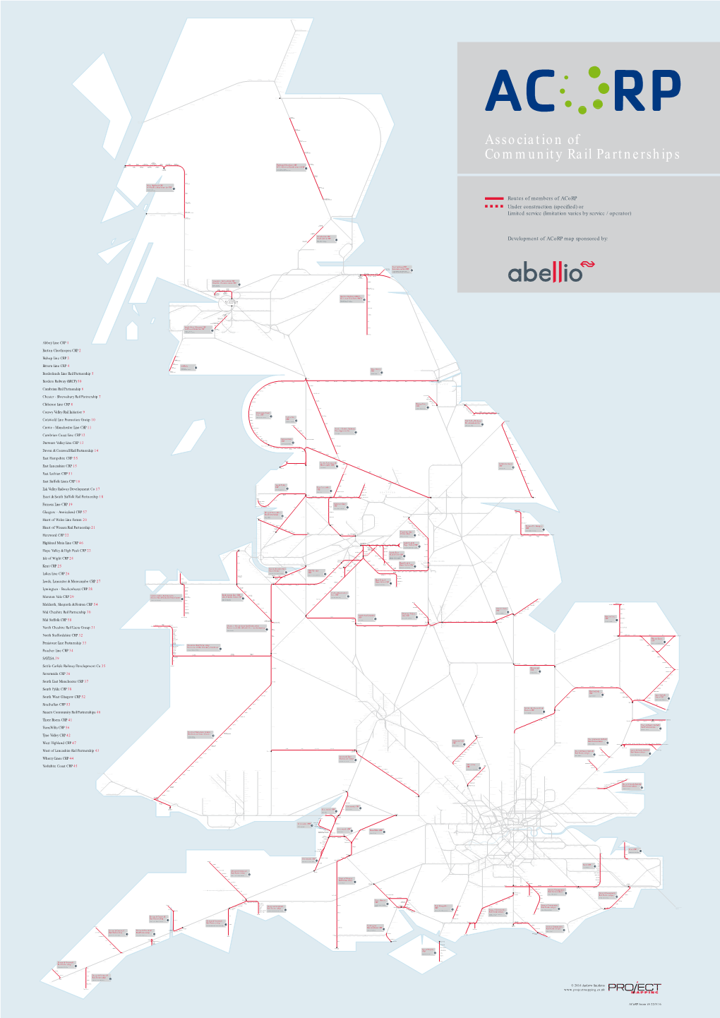 Routes of Members of Acorp Under Construction