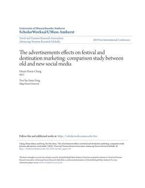 The Advertisements Effects on Festival and Destination Marketing: Comparison Study Between Old and New Social Media