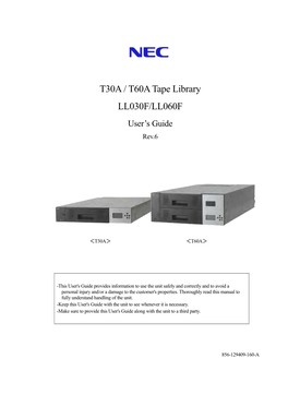 T30A/T60A Tape Library LL030F/LL060F User's Guide Rev.6