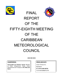 Final Report of the Fifty-Eighth Meeting of the Caribbean Meteorological Council
