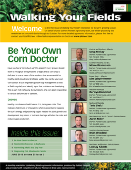 Be Your Own Corn Doctor Brian.Woodard@Pioneer.Com