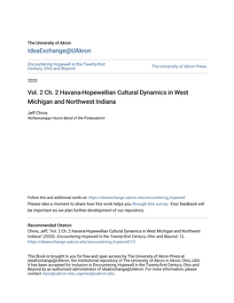 Vol. 2 Ch. 2 Havana-Hopewellian Cultural Dynamics in West Michigan and Northwest Indiana
