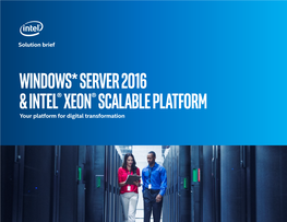Intel and Windows Server* 2016