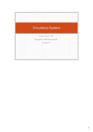 Introduction to Circulatory System by Dr. Istiak Mahfuz