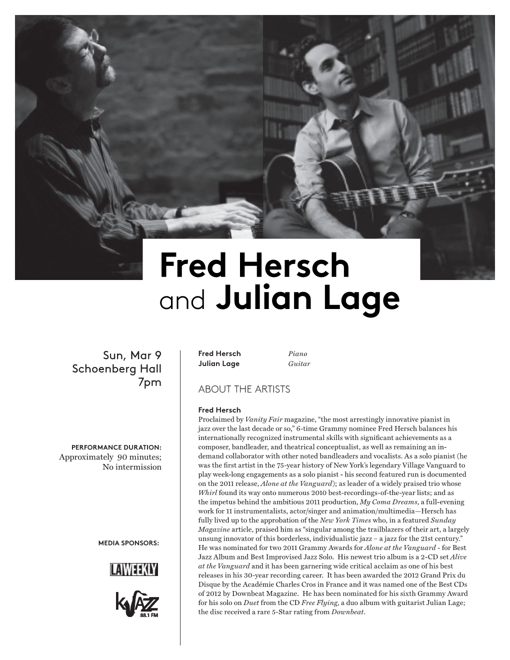 Fred Hersch and Julian Lage