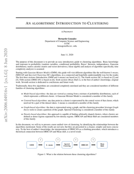 An Algorithmic Introduction to Clustering