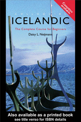 Colloquial Icelandic: the Complete Course for Beginners/ Daisy L.Neijmann
