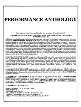 Ance Anthology