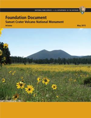 Foundation Document Sunset Crater Volcano National Monument Arizona May 2015 Foundation Document