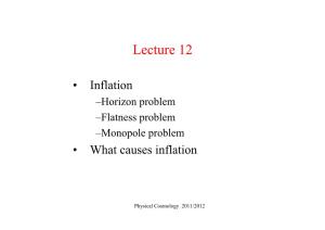 Flatness Problem –Monopole Problem • What Causes Inflation